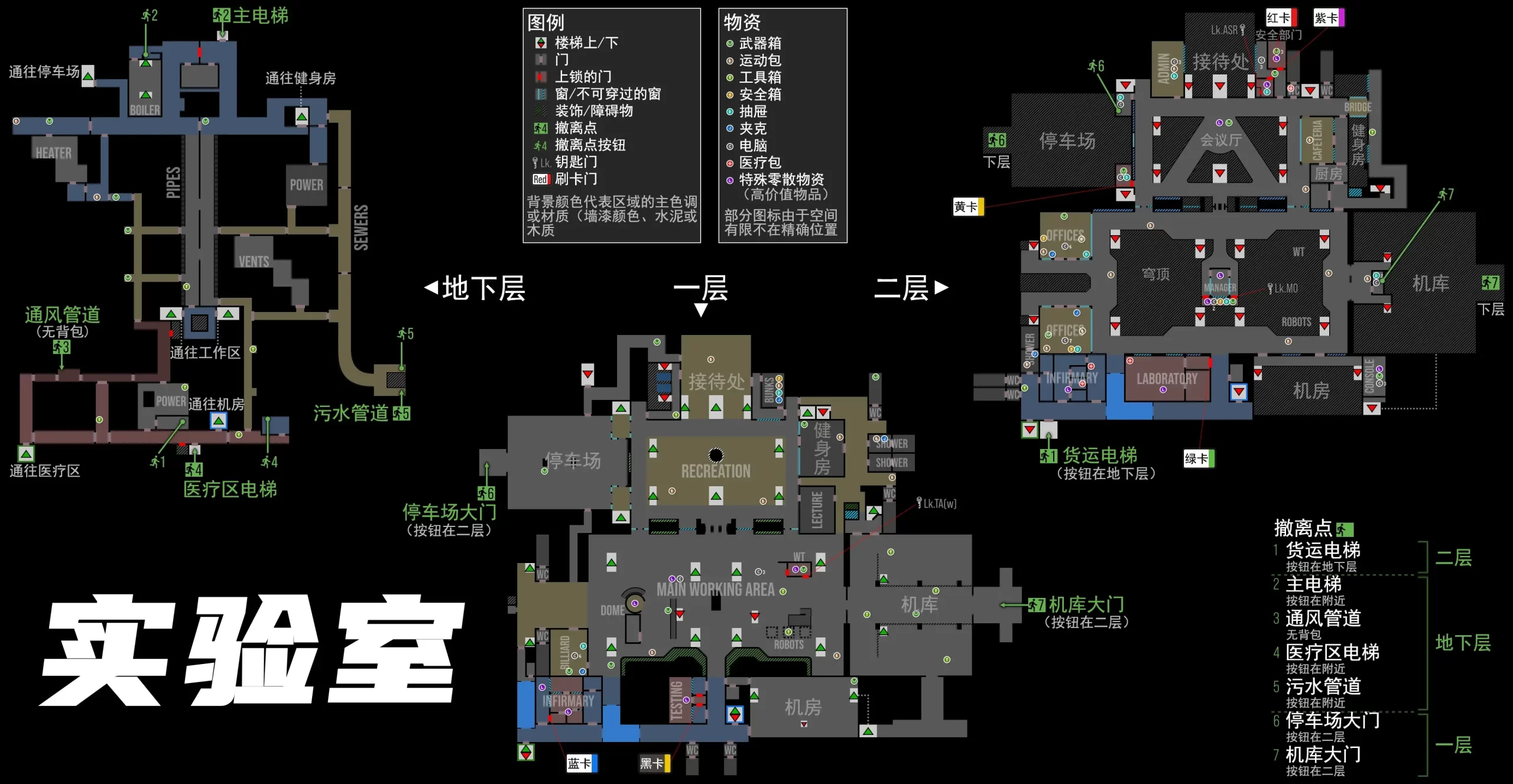逃离塔科夫全部中文地图 全地图撤离点详细介绍